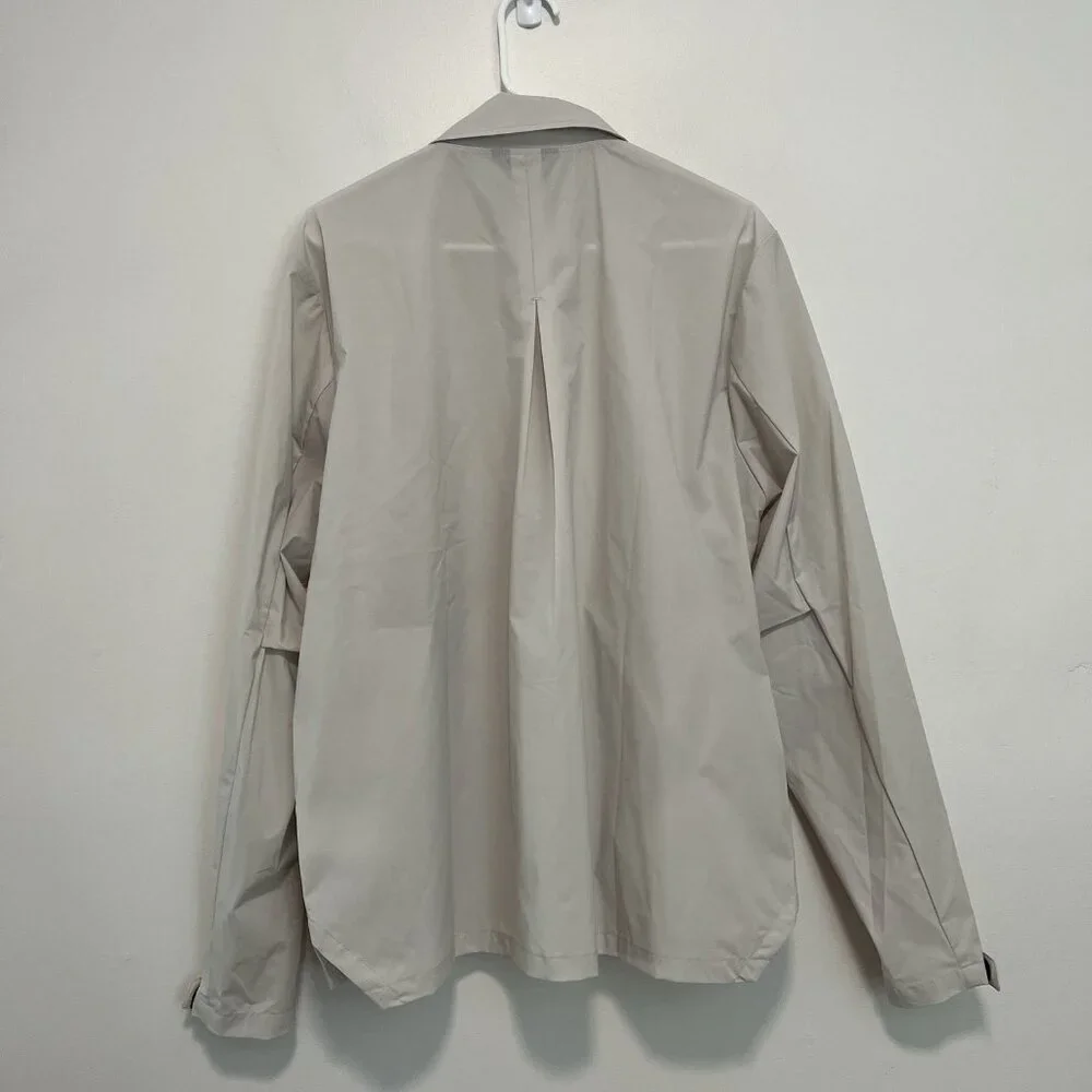Rains Mito Overshirt‎ Lightweight Breathable Shirt Jacket In Matrix Cream Large